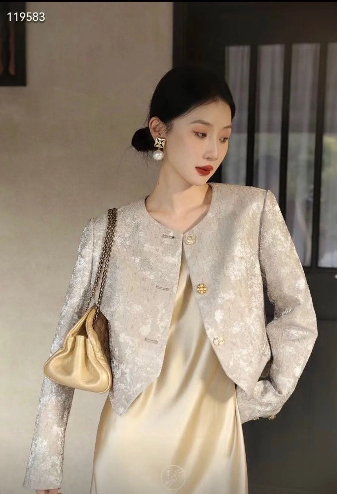 

2023 осень/зима модная новинка Женская одежда жаккардовое пальто 0905