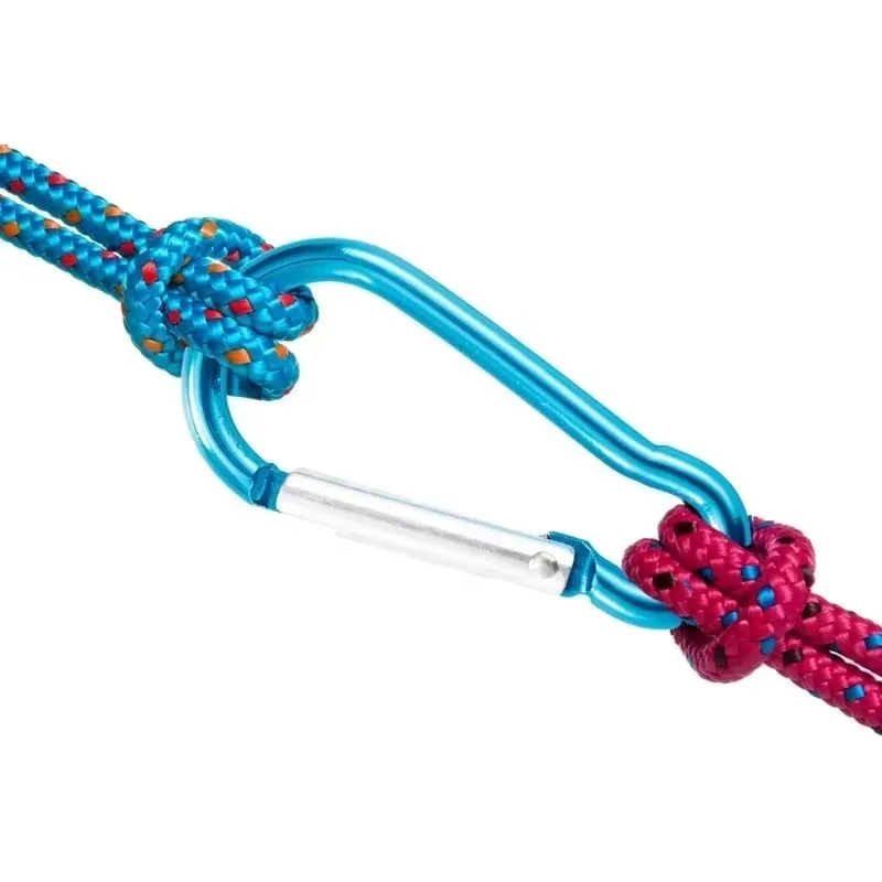 5/100 шт. красочный брелок-карабин алюминиевая D-образная пряжка пружинный карабин