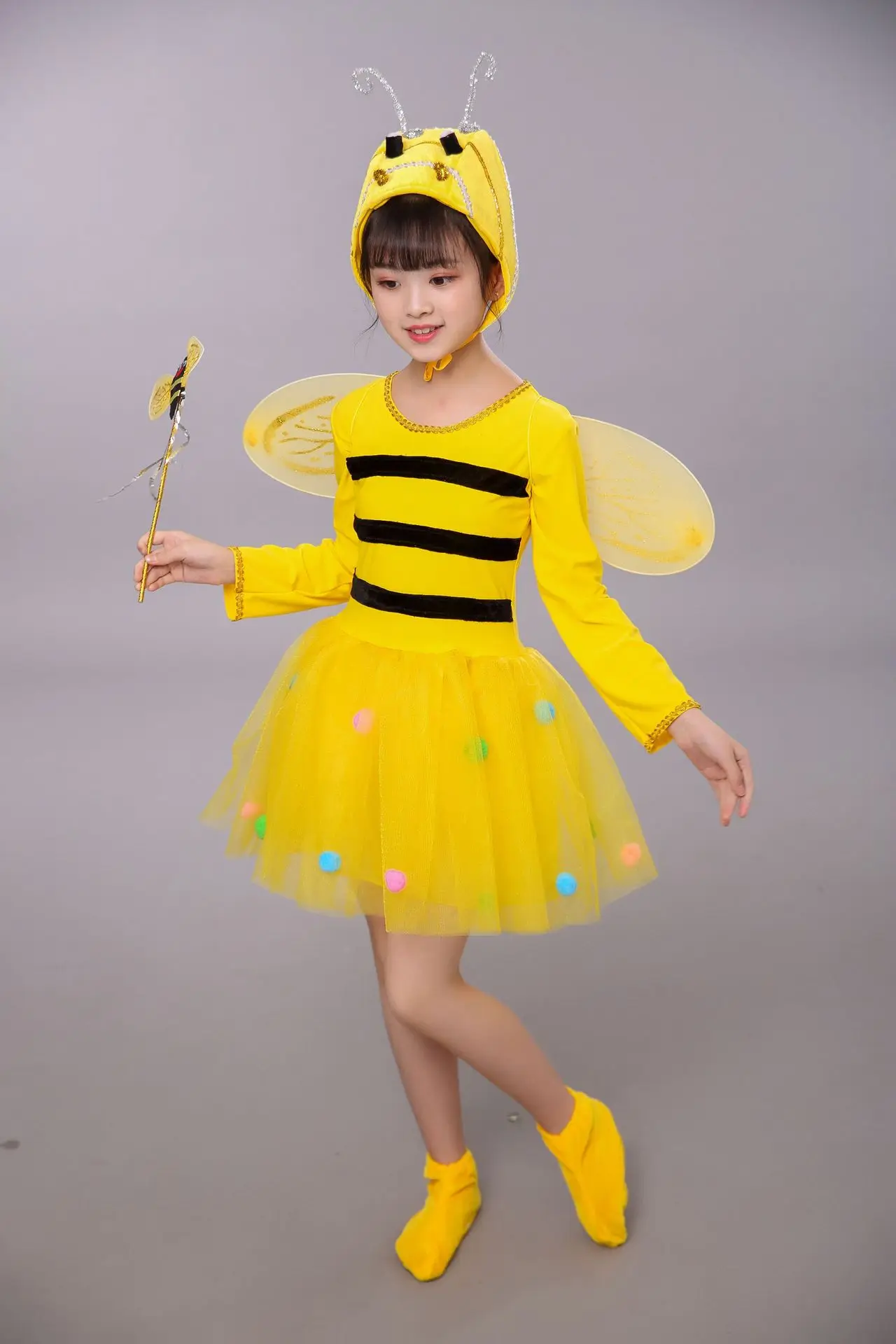 Комбинезон в желтую полоску для косплея пчелы
