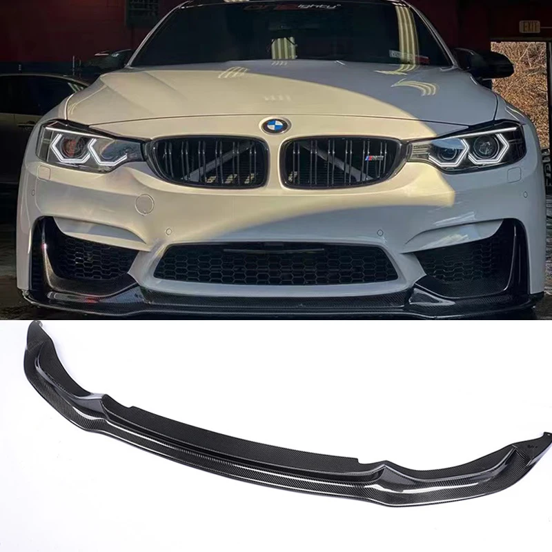 

V Style Carbon Fiber Front Bumper Chin Lip for BMW F80 M3 F82 F83 M4 2014 - 2020
