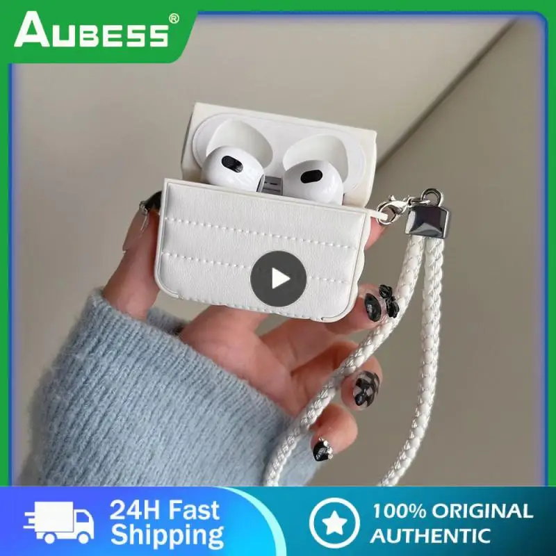 

Beautiful Delicate Leather Fashion Lanyard Simple Earphone Accessories Durable Comfortable Protective Case Soft Down