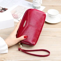 new women pu leather wallet female purses large capacity zipper purse ladies long wristlet clutch coin card holders money bags