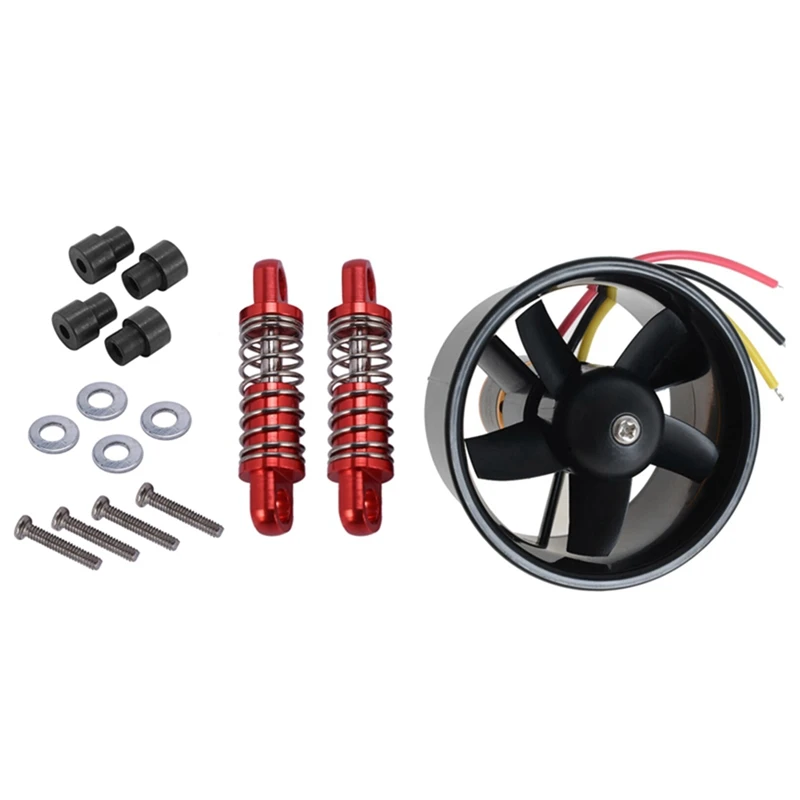 

1 Set Shock Absorber Damper Oil Filled Type & 1 Set 64Mm Duct Fan Unit With 4500KV 5 Leaves Brushless Outrunner Motor