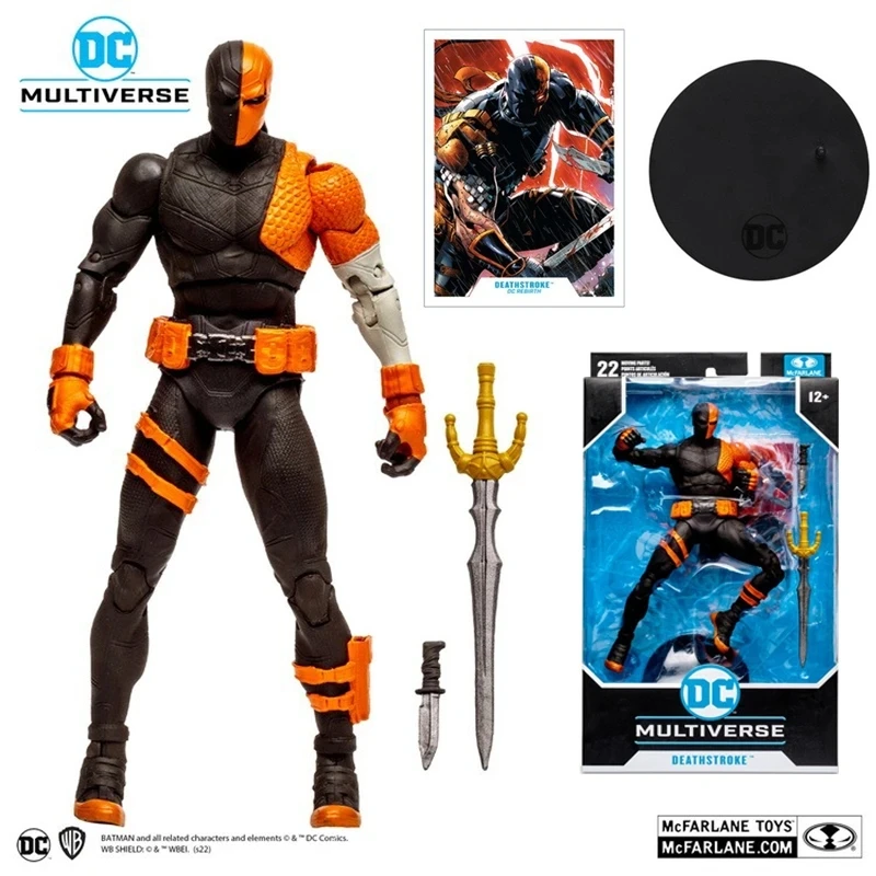 Mcfarlane Toys DC Multiverse Rebirth Deathstroke 7 Inches 18Cm Original Action Figure Model Kid Toy Birthday Gift Collection images - 6