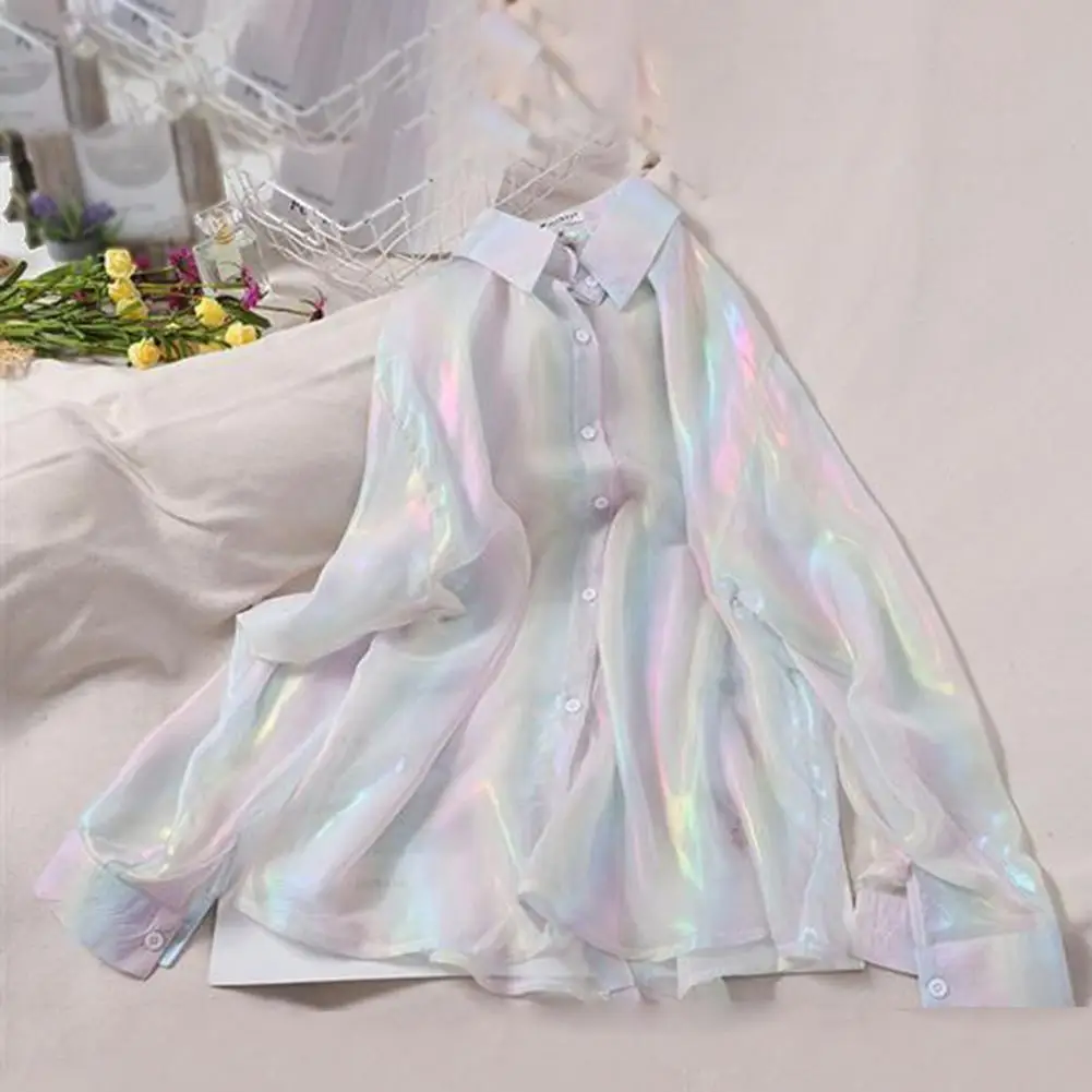 Женская шифоновая рубашка с рукавами 3/4 и галстуком-бабочкой легкий дышащий