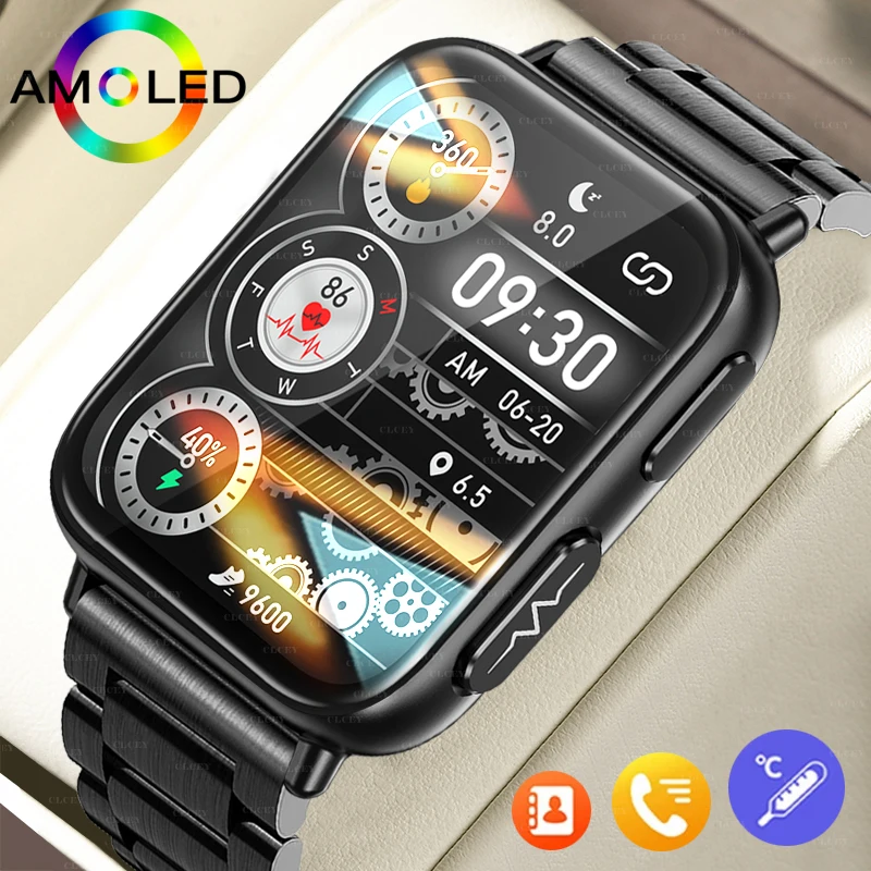 2023 New ECG+PPG Smart Watch Men Health Blood Sugar Heart Rate Blood Pressure Fitness Sports Watches IP68 Waterproof Smartwatch