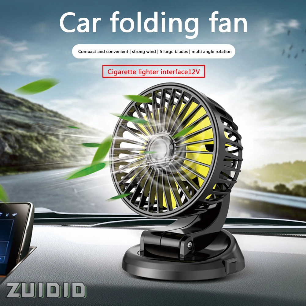 

Popular Mini Air Circulation Car Fan Cooler Adjustable 5/12/24V Auto Fan USB Low Noise 2 Speed Automobile Vehicle Accessories