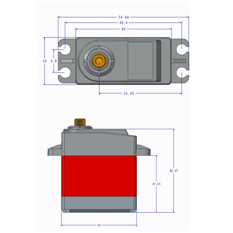 Цифровой сервопривод с большим крутящим моментом параболическое устройство