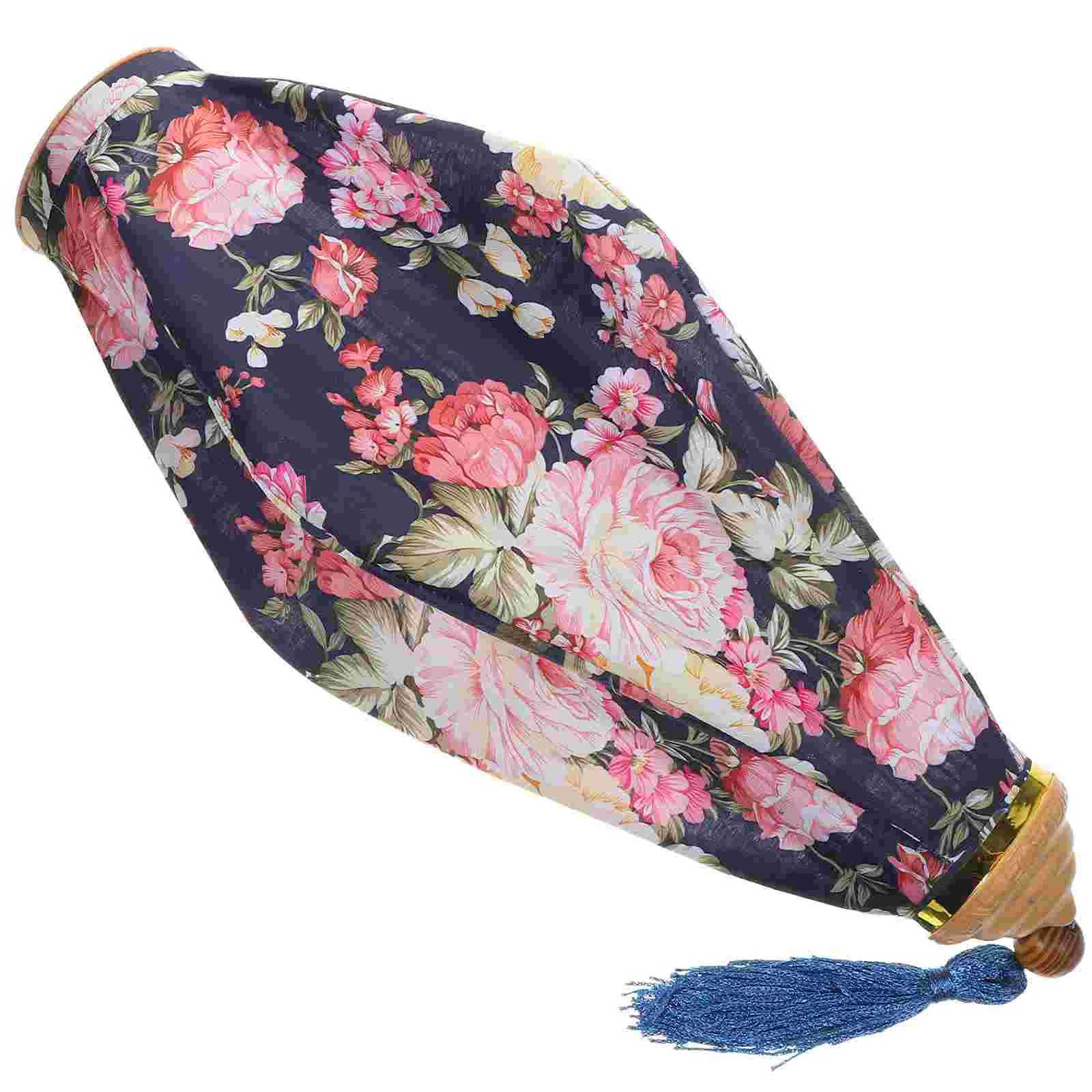 

Red Lantern Ornaments Chinese Year Outdoor Decor Floral Spring Festival Bathroom Decorations Festive Household Cloth