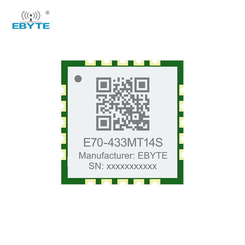 

CC1310 SoC Module EBYTE E70-433/900MT14S 14dBm Ultra-Small Size Low Power Consumption Support Modbus Air Wake-up RSSI Stamp Hole