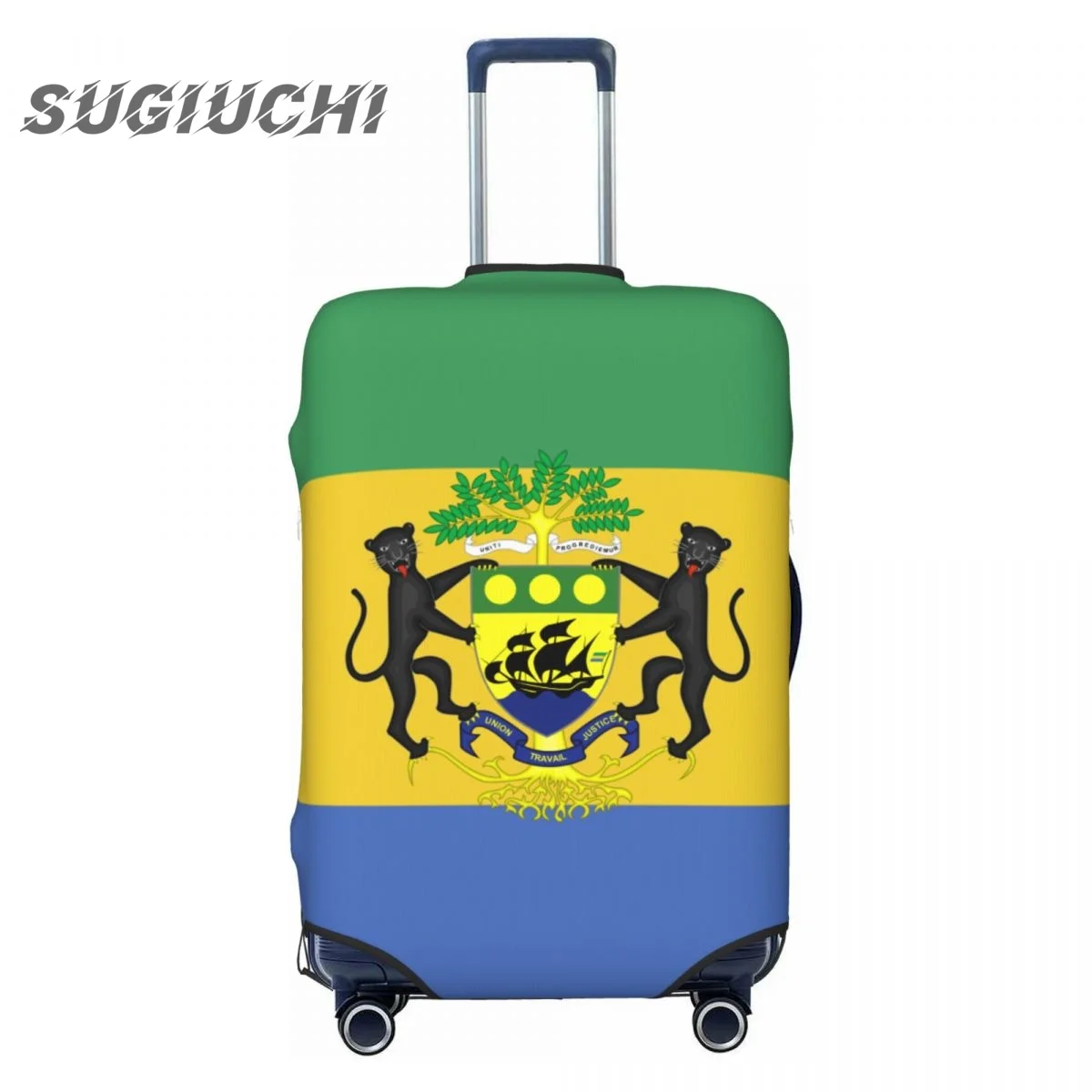 Габонский флаг аксессуары для путешествий защитный чехол на колесиках с