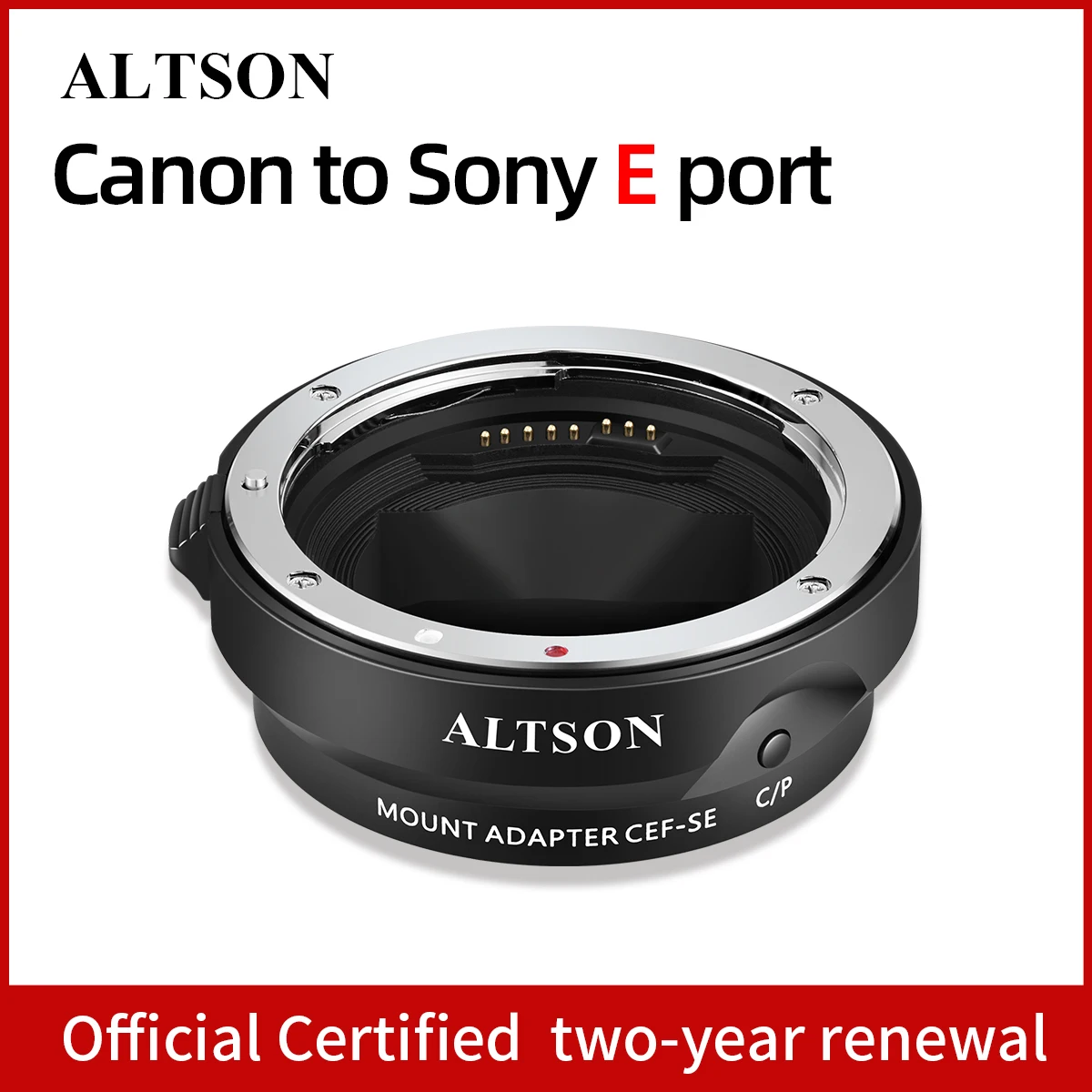 EF/EF-S Lens to Sony E Mount T Smart Adapter кольцо-адаптер для объектива с автофокусом Canon Camera CEF-SE |