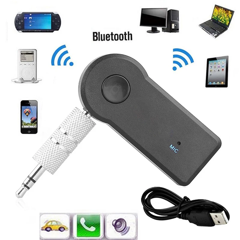 

3.5mm Jack Bluetooth Receiver Car Wireless Adapter Handsfree Wireless Bluetooth Adapter Transmitter Auto Music