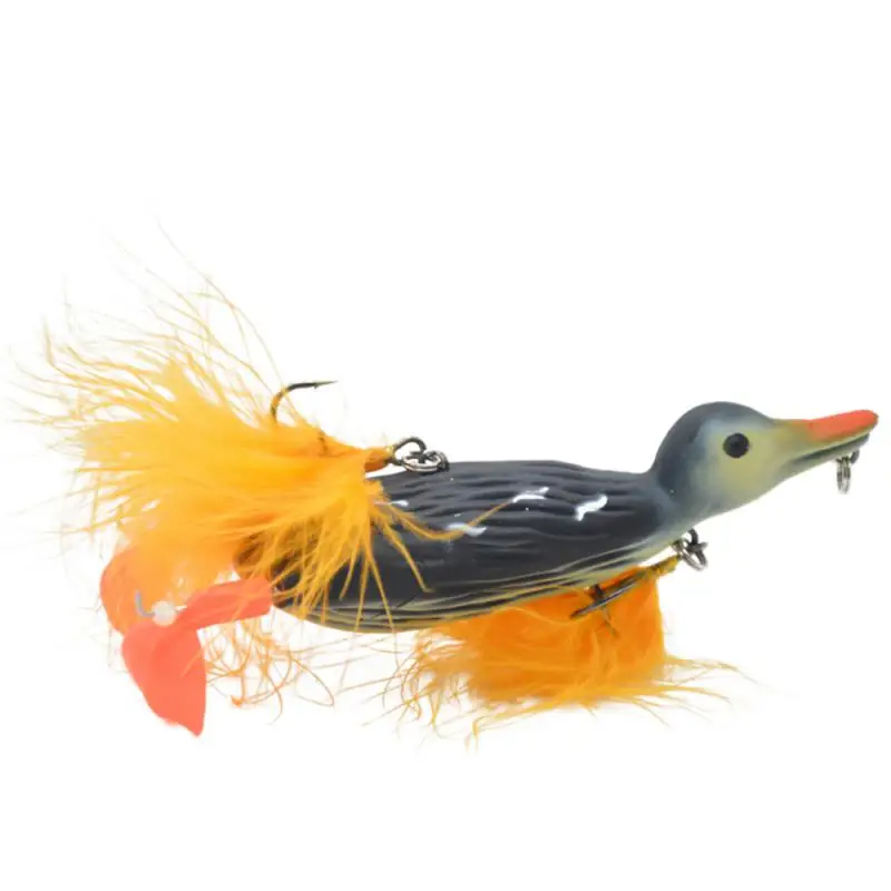 

28g12cm 3D STUPID DUCK Topwater Fishing Lure Floating Artificial Bait Plopping And Splashing Feet Hard Fishing Tackle Geer