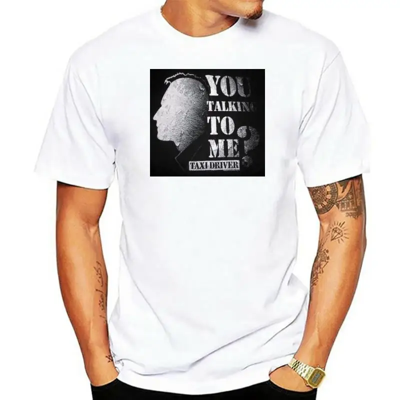 

Taxi Driver 1976 Crime Drama Movie You Talking To Me Adult T-shirt Tee Tops Tees Printed Men T Shirt