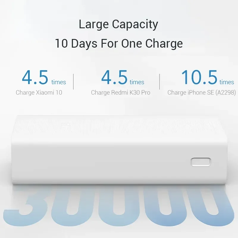 30000 мАч Xiaomi Power Bank 3 внешний аккумулятор USB Type C 18 Вт быстрая зарядка портативный Mi