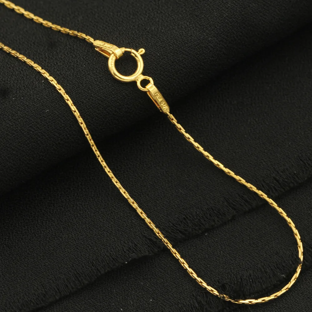 

Lii Ji Real 14k Gold Filled Necklace No Fade Square Snake Chain Women Necklace 0.67mm Boho Jewelry Gift