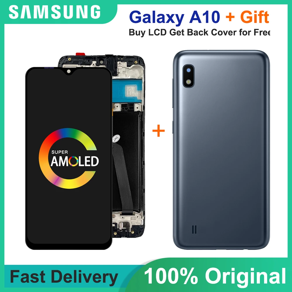 6 2 &quotОригинальный ЖК-экран для Samsung Galaxy A10 A105 A105F SM-A105F сменный дигитайзер в сборе