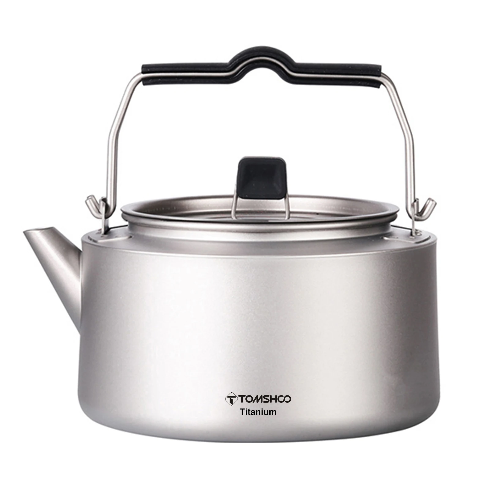 

600ml/1000ml TOMSHOO Titanium Tea Pot Kettle Lightweight Camping Tea Kettle Coffee Pot for Home Kitchen and Outdoor Activities