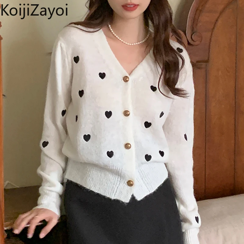 

Женский трикотажный кардиган с V-образным вырезом и длинным рукавом