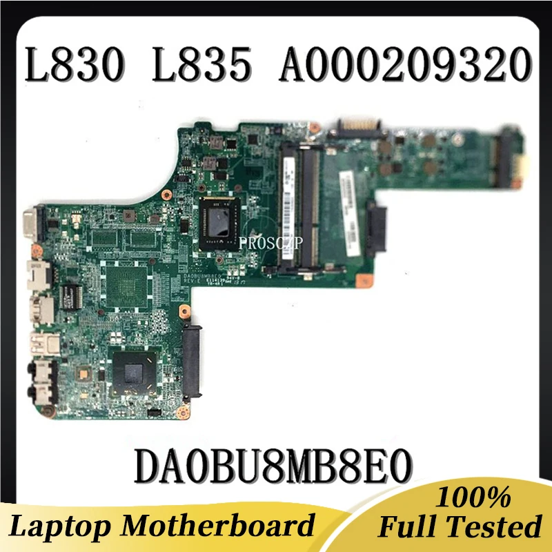 Высококачественная док-станция для материнской платы ноутбука L830 L835 DA0BU8MB8E0 A000209320 W/SR0U4 I3-2375M CPU 100% протестирован