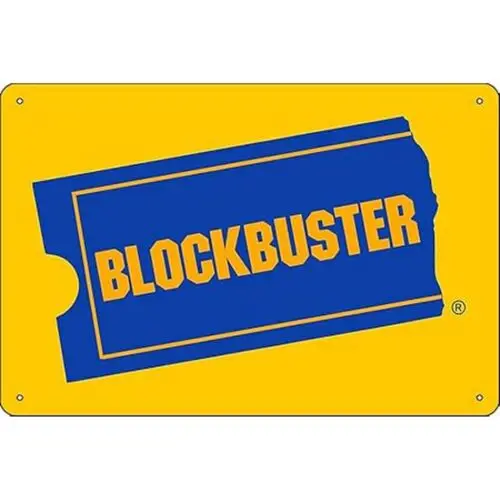 

Винтажный постер Blockbuster из алюминия