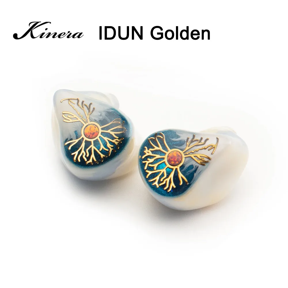 Наушники-вкладыши Kinera IDUN Golden IDUN2.0 IEM 1DD + 2BA тройная гибридная Hi-Fi музыкальная