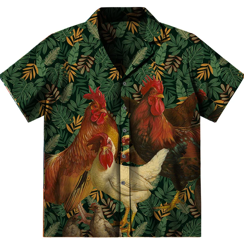 

Гавайские мужские рубашки, новинка 2023, топы большого размера с коротким/длинным рукавом и отложным воротником на пуговицах, модная мужская одежда в стиле Харадзюку, рубашки