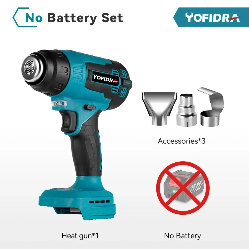 

Yofidra Беспроводной тепловентилятор 2000 Вт для Makita 18 В