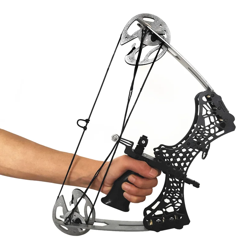

Outdoor Hunting Bow and Arrow Fishing Accessories 35 lbs Mini Pulley Bow Archery Compound Bow Beginner Shooting Training