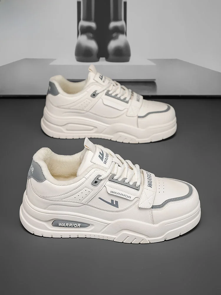 Мужская обувь Warrior белые туфли новинка зимы 2024 кроссовки на платформе мужские