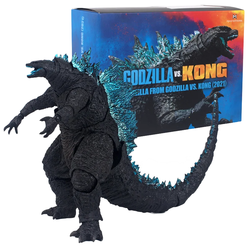 

SHM Godzilla vs King Kong Movie Version 16cm Monster Blue Back Godzilla Action Figure Model Collect ornaments