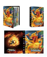 anime cartoon 240pcs pokemon album book game card booklet 4 grid poke collection card map card booklet list kids boy toys gift