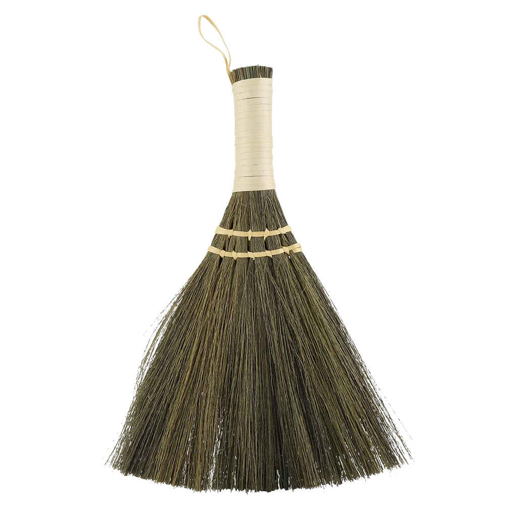 

Household Manual Straw Braided Small Broom Handmade Dust Floor Cleaning Sweeping Broom Soft Hos