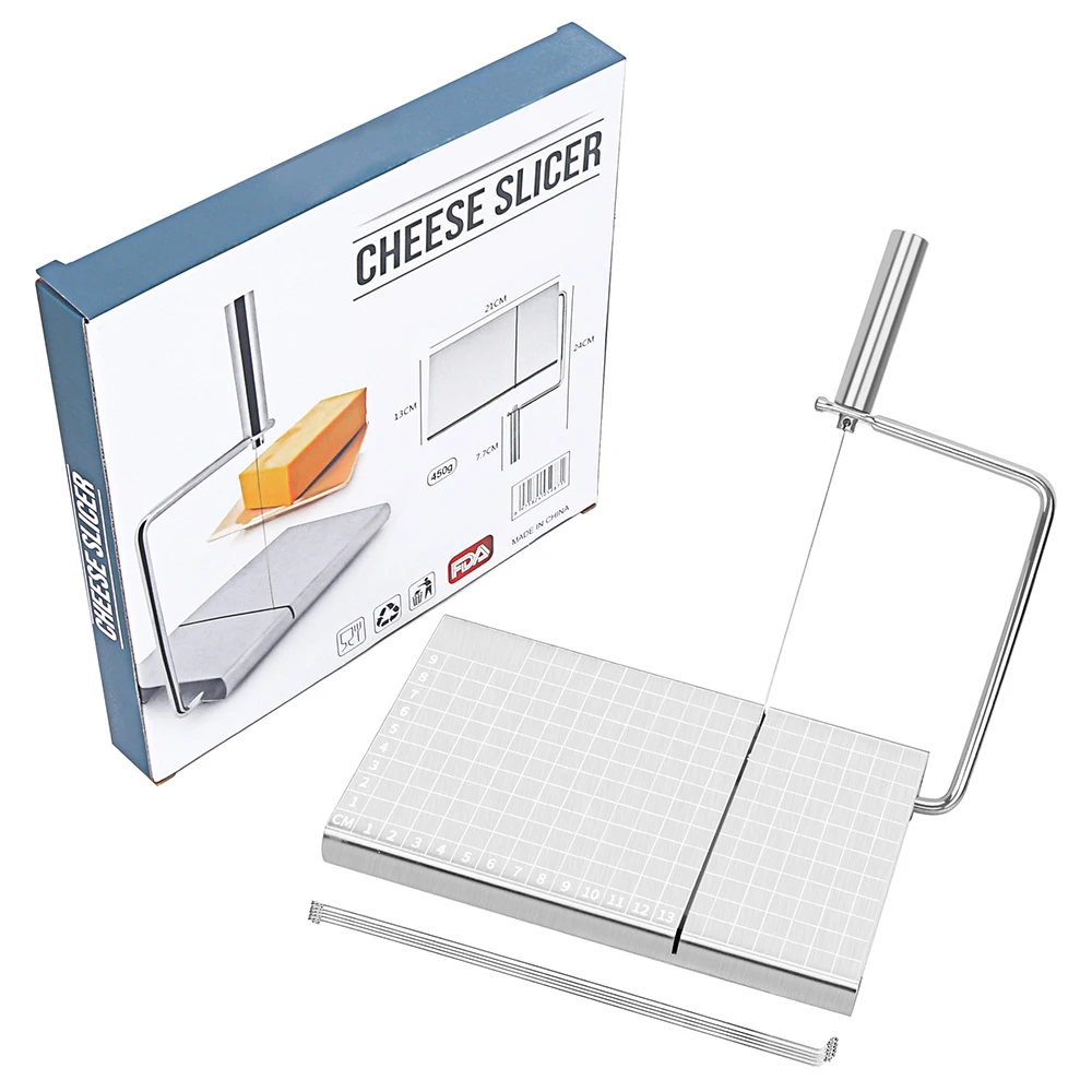 Многофункциональная ломтерезка для сыра из нержавеющей стали домашнего выпуска