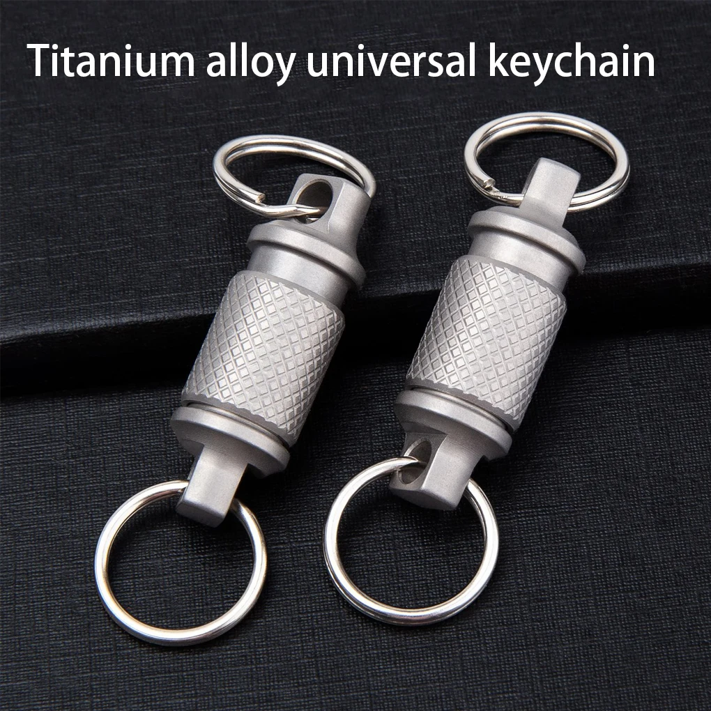 2/3 Car Key Chain Connector Double End Keyring Keychain Metal Holder Organizer Removable Handbag Purse Wallet Handicraft