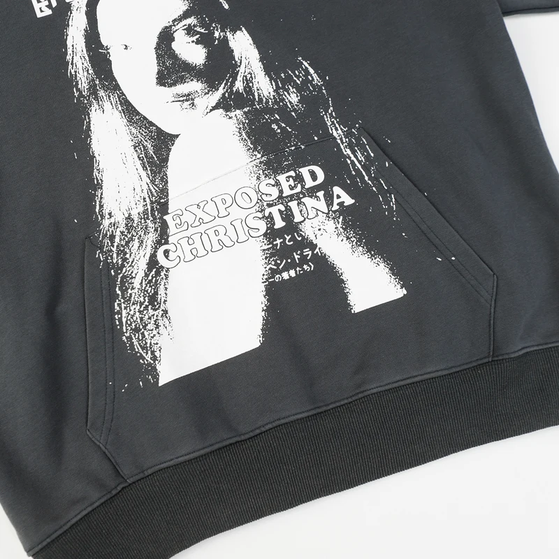 Худи с длинными волосами и принтом махровая одежда для мужчин женщин большие