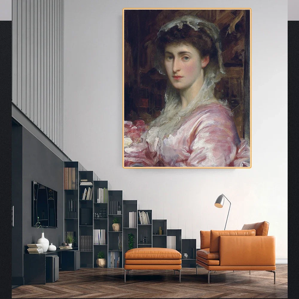 Фредерик Лейтон холст картина маслом Му Сатририс Миссис Генри Эванс Гордон