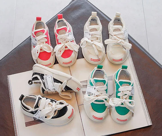 Xiaying Summer new girls canvas shoes children Korean net red leisure shoes children's kindergarten boys board shoes Breathe