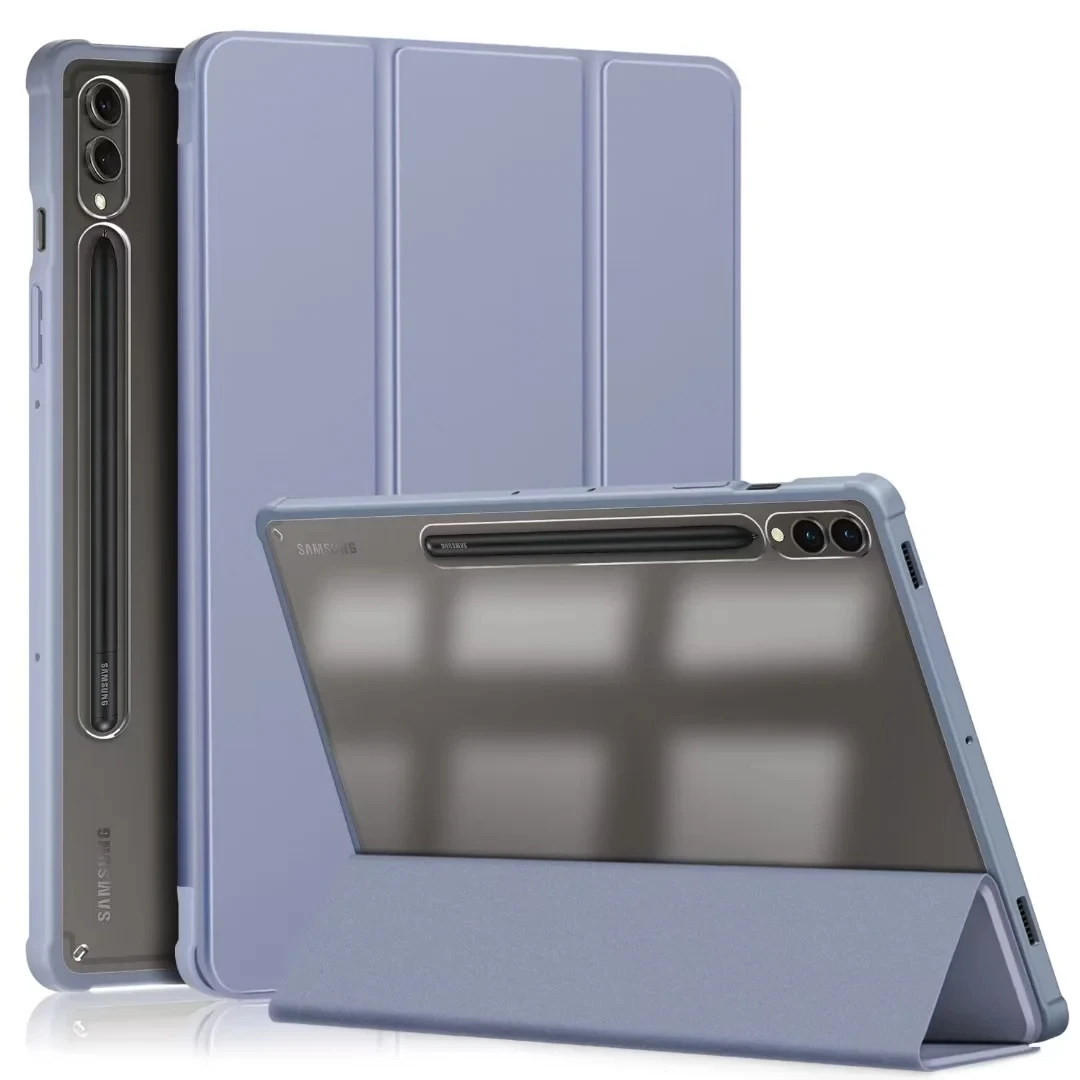 

Магнитный чехол для Samsung Galaxy Tab S9, чехол 12,4 дюйма, прозрачная задняя крышка для планшета, умный чехол для Tab S9, 11 дюймов, 2023 чехол с держателем для карандашей
