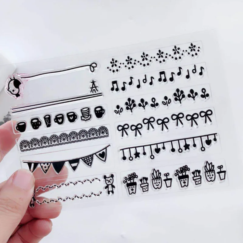 Прозрачный силиконовый штамп сделай сам для фестиваля скрапбукинга резиновых