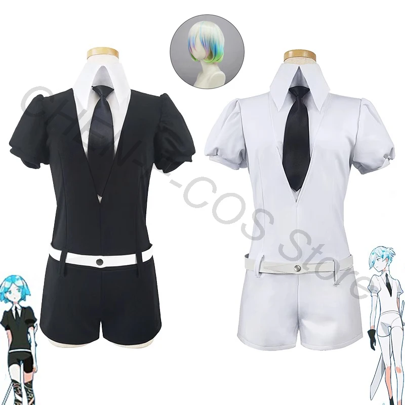 

Косплей фосфопилллита земля блестящих бриллиантов костюм парик рубашка аниме Униформа Хэллоуин Рождество карнавал Полный комплект