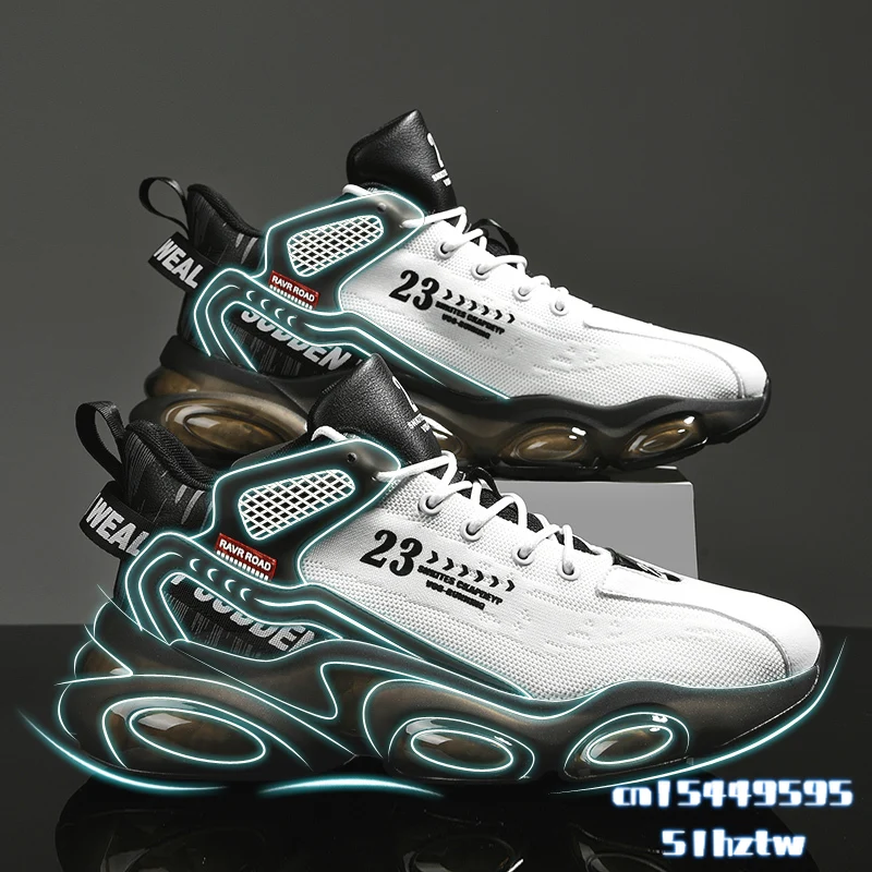 

2022 Spring Street Style Men Tenis Sport Basketball Shoes Cushioning Comfortable Height Increasing Adult Man Chunky Sneakers