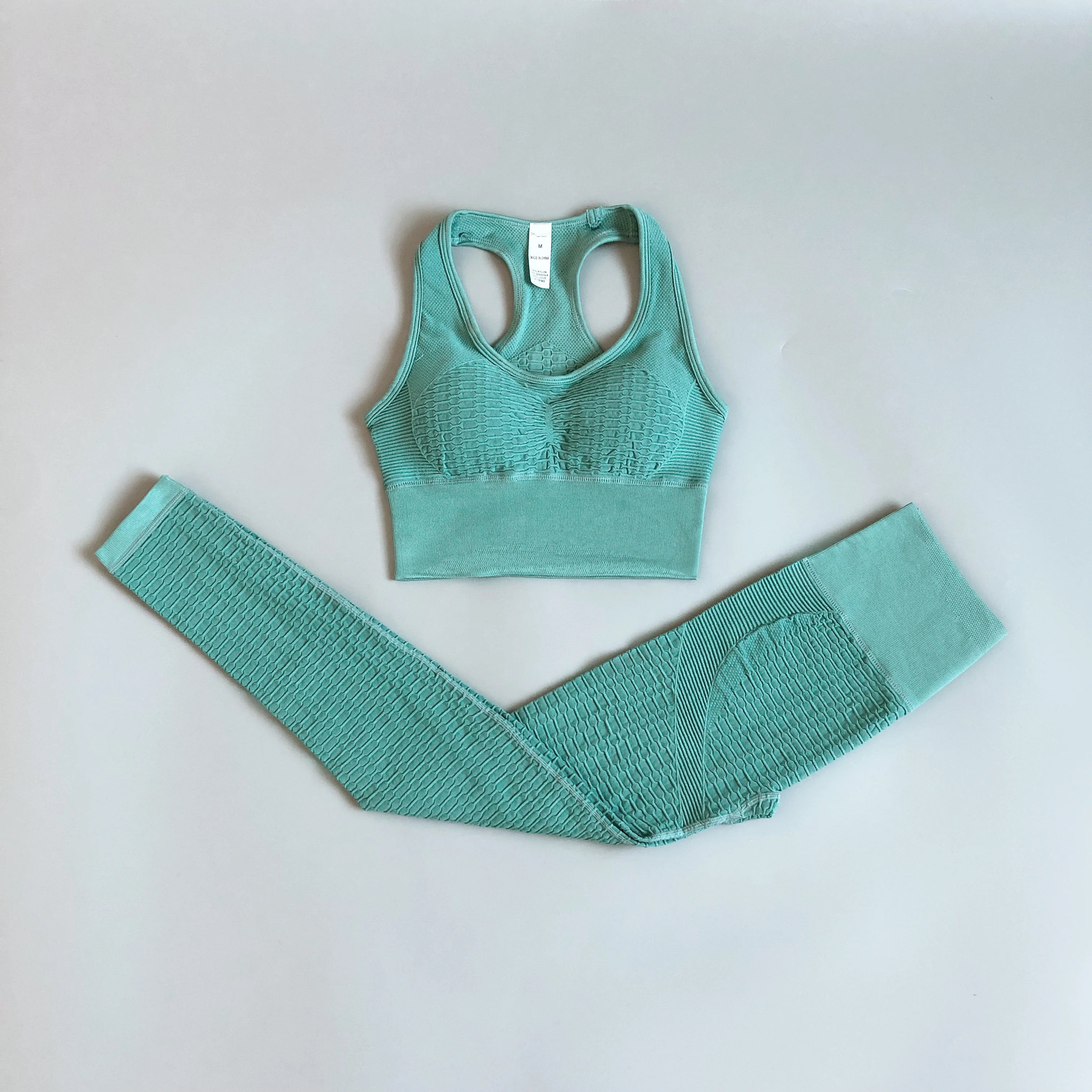 

2 Piece Yoga Set sport set women High Waist Sportswear Breathable Bra Sportswear yoga suit sportswear female fitness gym