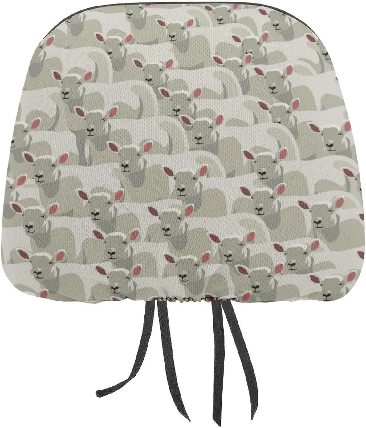 

All Sheep Pattern Funny Cover for Car Seat Headrest Protector Covers Print Interior Accessories Decorative