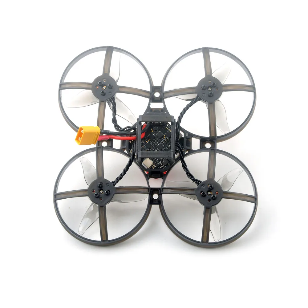 Комплект рамы для микро-дрона HappyModel Mobula8 1-2S 85 мм Micro FPV Whoop с полетным контроллером X12 AIO, видеопередатчиком OPENVTX 400 мВт, приемником ELRSFR-SLY и камерой Caddx 1200TVL EX1103 (art.: 3920d9cd553fb) - 3920d9cd553fb