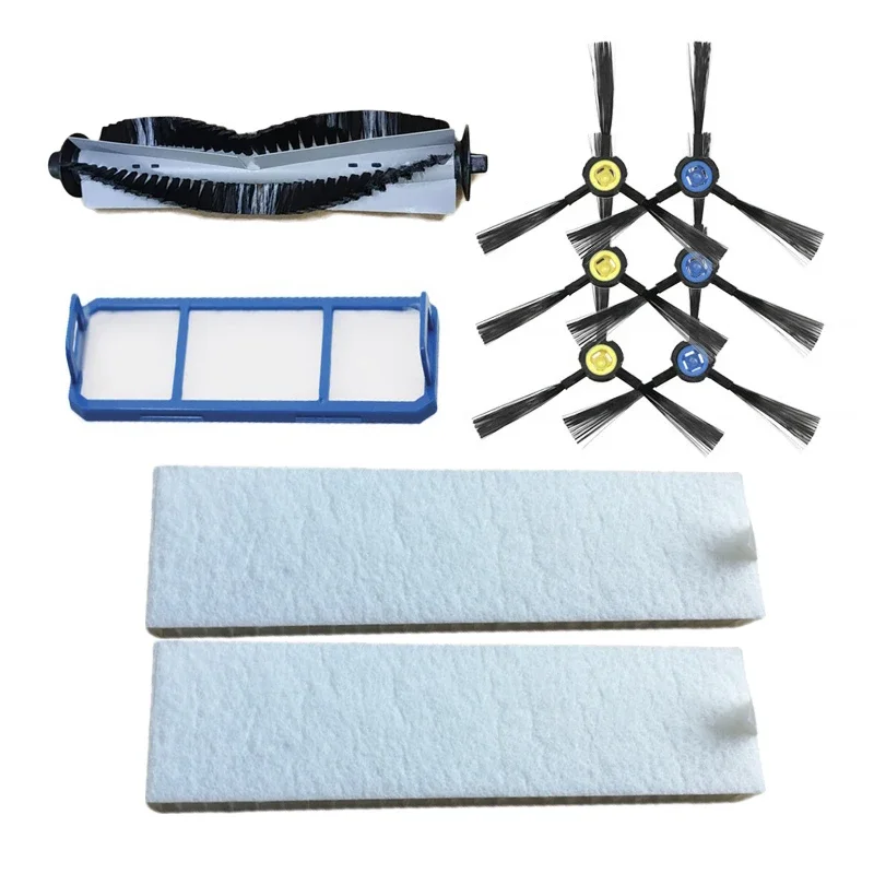Чехол для основной щетки с роликом, боковая щетка, HEPA-фильтр, тряпка для швабры Ilife L100, A10, A10s, запчасти для роботизированного пылесоса
