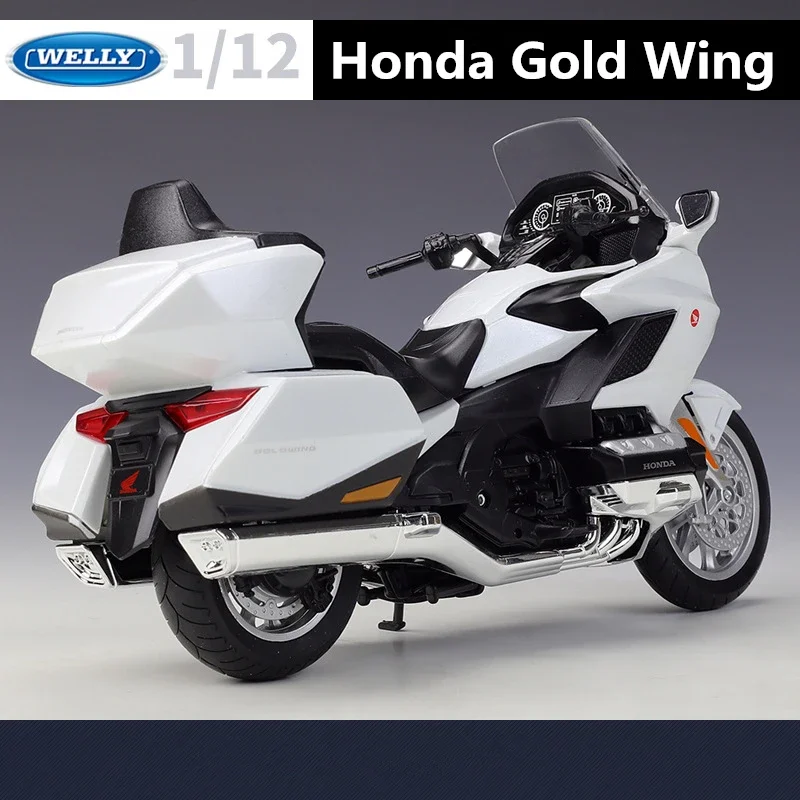 Модель мотоцикла WELLY 1:12 HONDA 2020 из сплава золота с крыльями литая металлическая