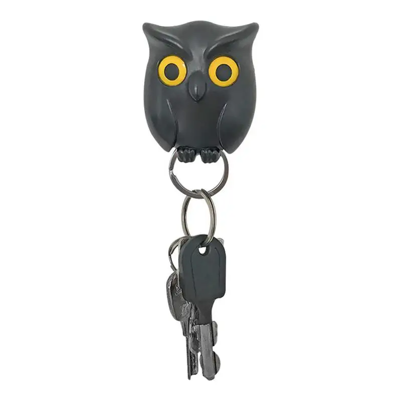 

Cute Cartoon Animals Shape Magnetic Key Ring Hook Wall Hanger Owl Rabbit Bear Keyring Keychains Holder Home Car Decoration