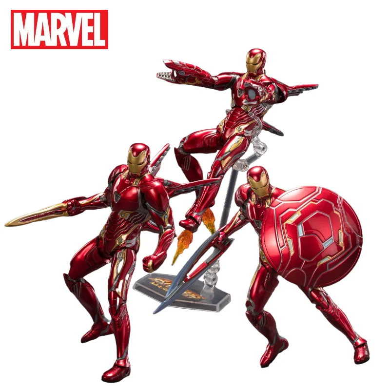 

ZD Toys Marvel Deluxe Iron Man Mark L 50 MK50 Nano Armor Weapons 7" Action Figure Tony Stark Avengers Infinity War Doll Gifts
